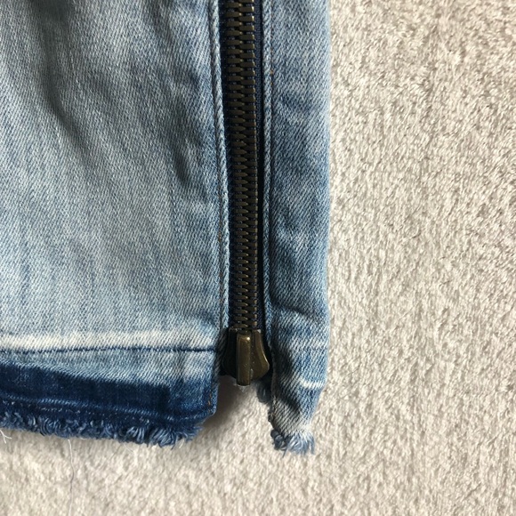 Hudson jeans denim pencil skirt frayed - Picture 3 of 9